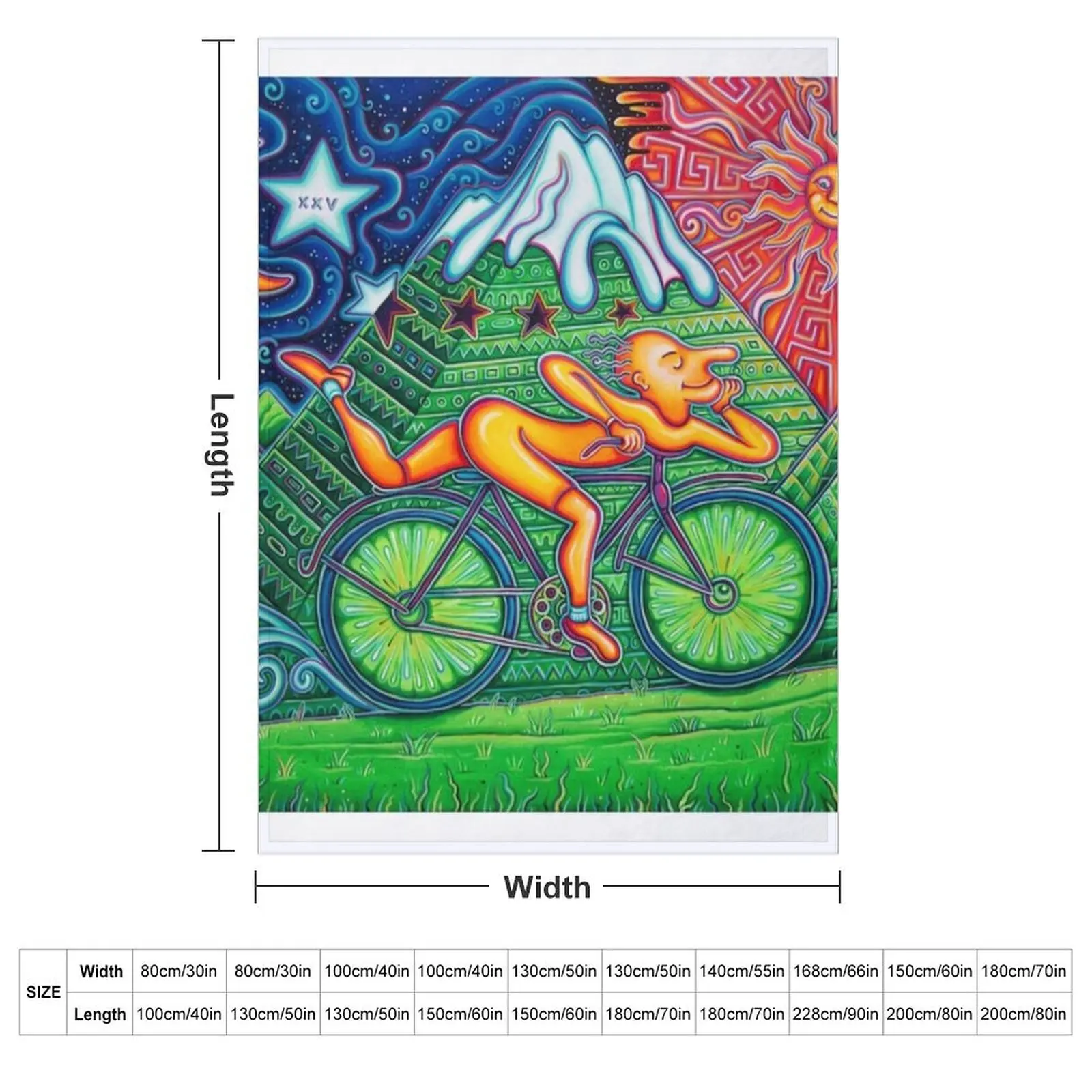 Bicycle Day Throw Blanket Sofa - Anime Cosplay Idea review and price
