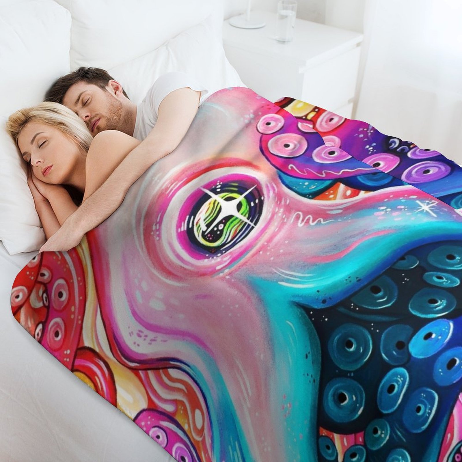 GlitterOctopus Throw Blanket v - Anime Cosplay Idea review and price