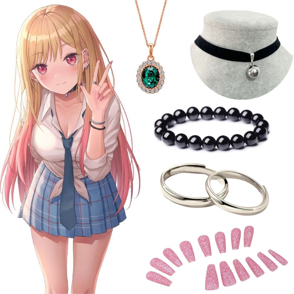 Kitagawa Marin Earrings Neckla - Kitagawa Anime Cosplay review and price